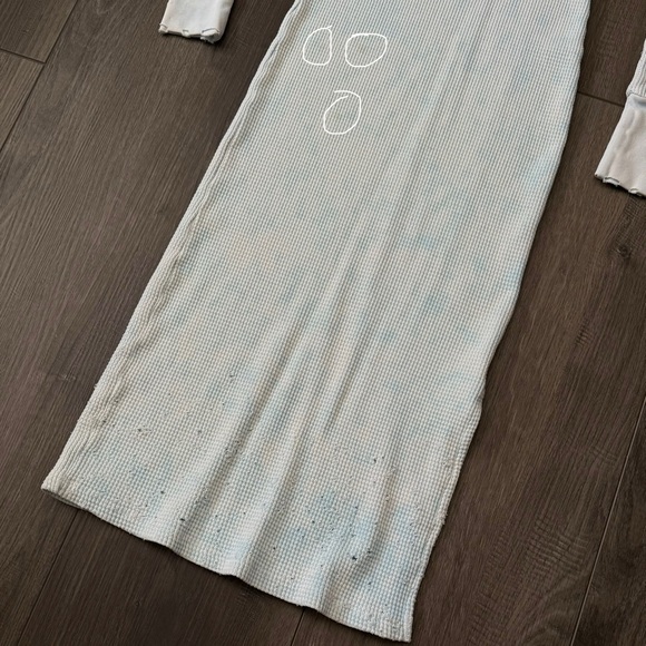 Cotton Citizen Distressed Thermal Style Dress. - Picture 3 of 12
